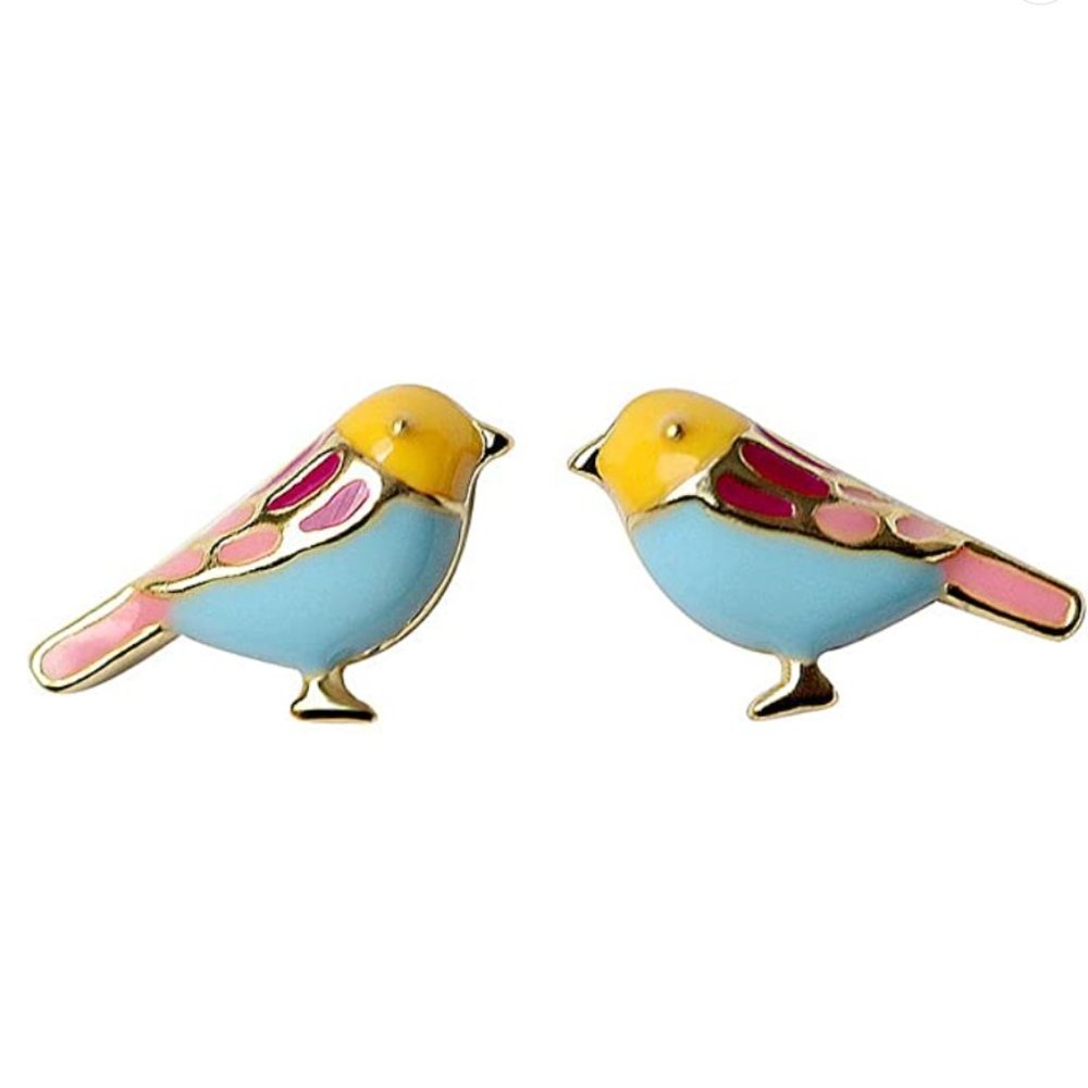 Anthro Cute Bird Stud Earrings